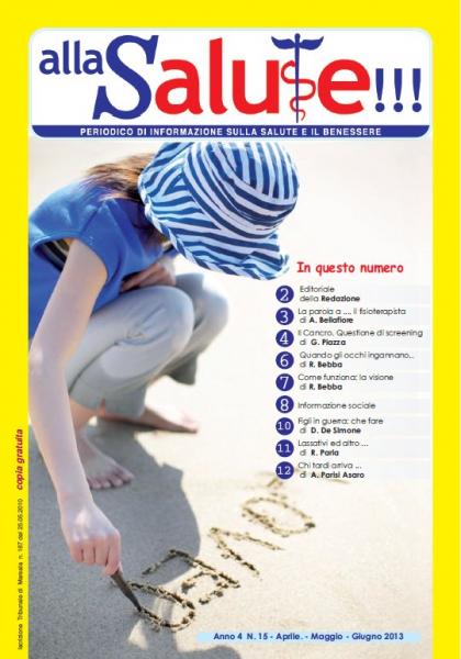 Alla Salute n15, periodico informativo sulla salute ed il benessere